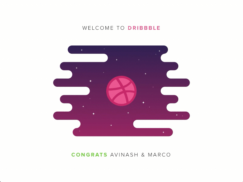 Dribbble Invitation 2 ball debut draft dribbble invite new pink player result shot two