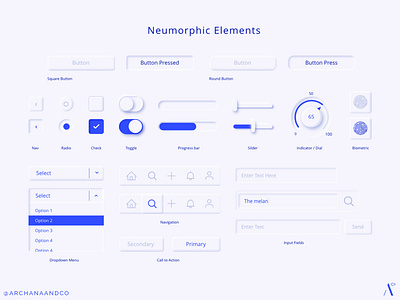 Neumorphic Elements