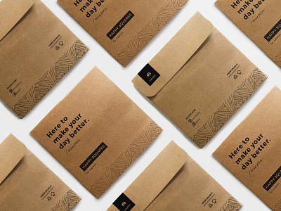 Kraft Envelopes - Zoomin brand design illustration kraft paper packaging packaging design pattern design typography