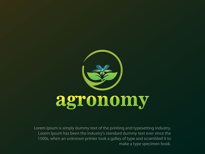 Agronomy Agriculture Logo design agriculture logo branding flower logo graphic design green logo illustration leaf logo letter logo logo logos motion graphics typography logo
