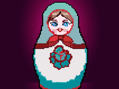 Matroschka Pixel art Design