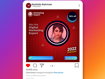 Instagram Social Media Post Design