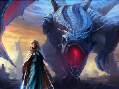 Dragon war pixel design