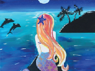 Mermaid Pixel art Design