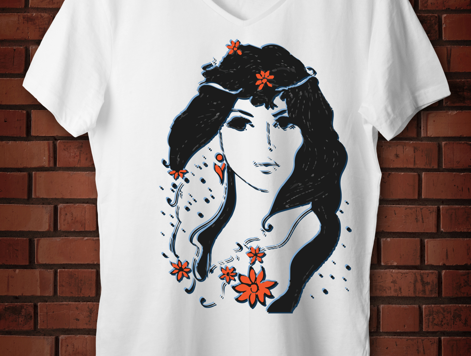 Retro Girl T Shirt Design by Rashida Store on Dribbble