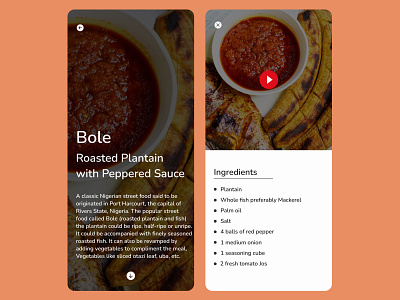Daily UI Day 40 Recipe daily challenge daily ui design ui ux