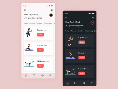 Daily UI Day 41 Workout Tracker daily challenge daily ui design ui ux
