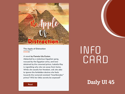 Daily UI Day 45 Info Card daily challenge daily ui design ui ux