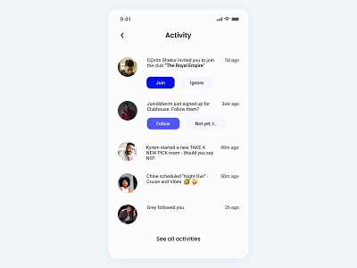 Daily UI Day 47 Activity Feed daily challenge daily ui design ui ux