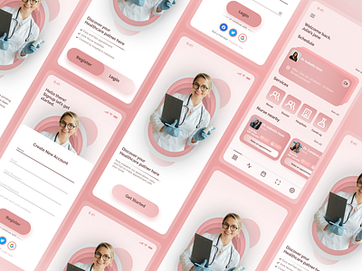 Healthcare - Medicalcare App Mobile app medical mobile ui ux