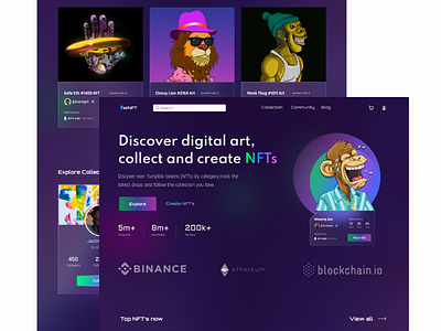 SliNFT nft nftmarketplace nftwebsite product design ui uiux ux website websitedesig