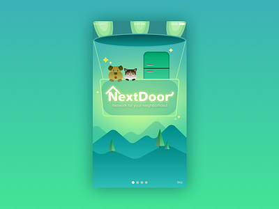 Next-door Redesign | App Intro