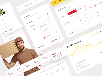 Pakersi UI Elements app card design digital interface minimal simple ui ux web