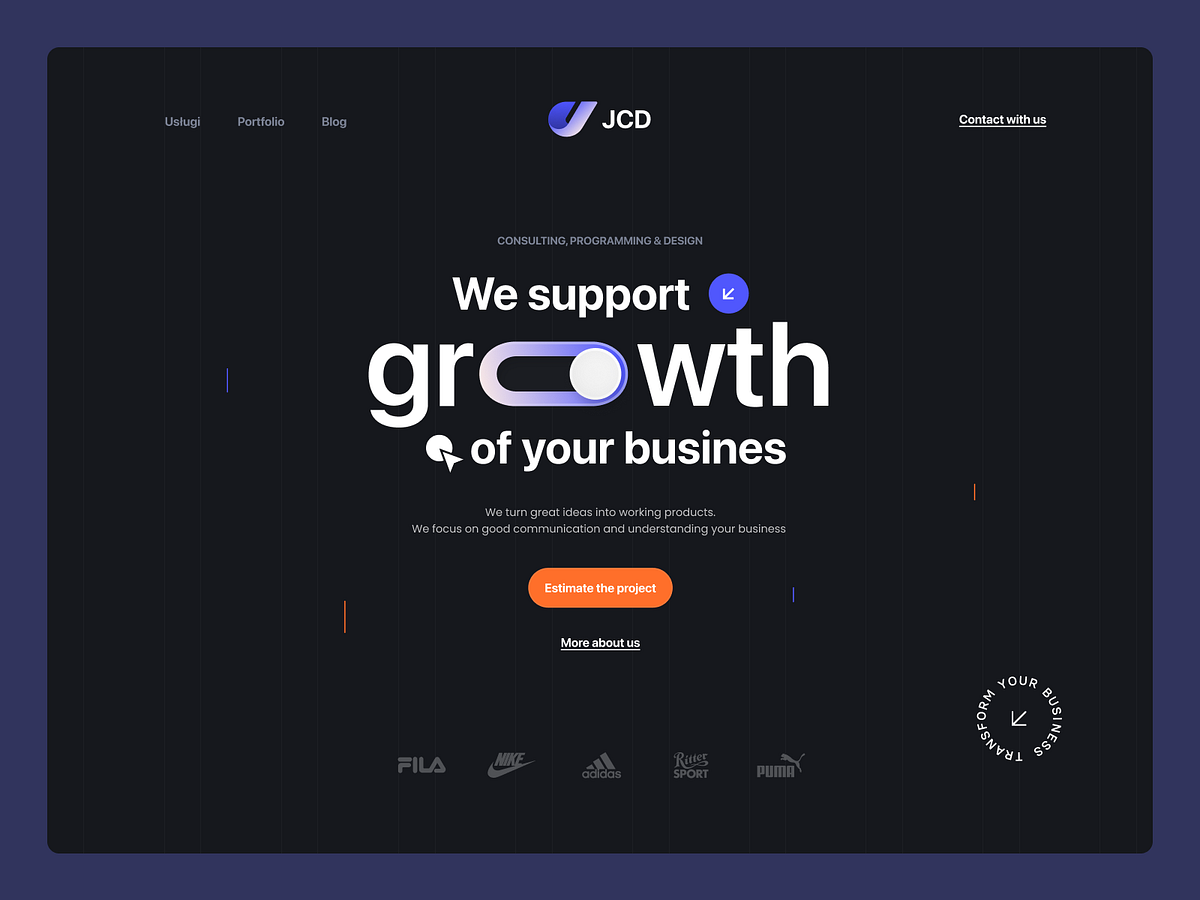 JCD - New website concept by Artur Dziuła for JCD on Dribbble