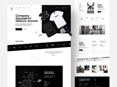 EXXO Agency - distribution company agency apparel brands city clean clothes design distribution famous fashion lifestyle minimal outfit simple streetwear style ui urban ux web design