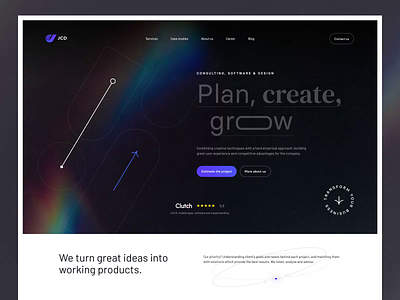 Header Exploration agency animation branding clean concept design exploration graphic design header hero section illustration minimal modern motion graphics simple style ui ux webdesign