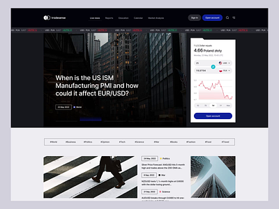 Free News Website Template designs, themes, templates and downloadable  graphic elements on Dribbble