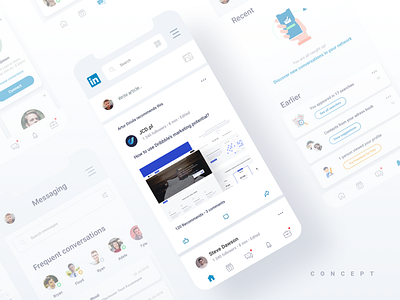 LinkedIn redesign concept