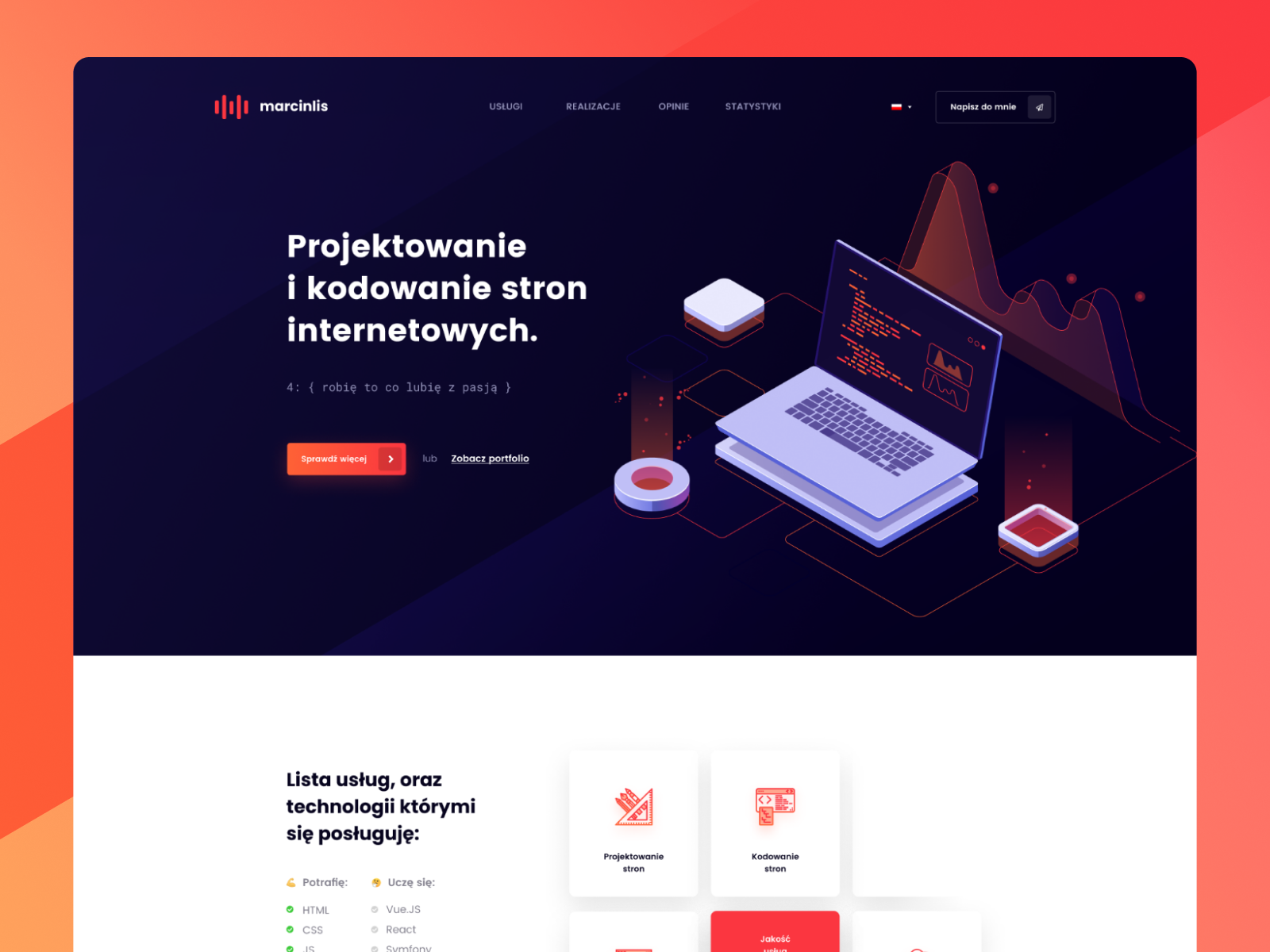 Front End Developer Portfolio Template