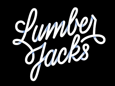 Lumber Jack's logo lettering logo script shadow