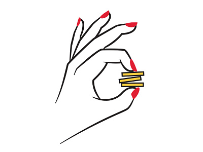 Nouveau Cheap branding budget illustration logo makeup