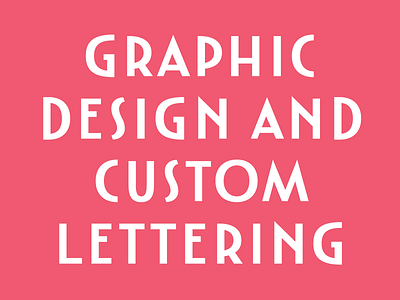 Custom letters custom lettering type