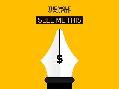 Sell Me This Pen film leonardo dicaprio martin scorsese minimal movie poster print sell me this pen the wolf of wall street