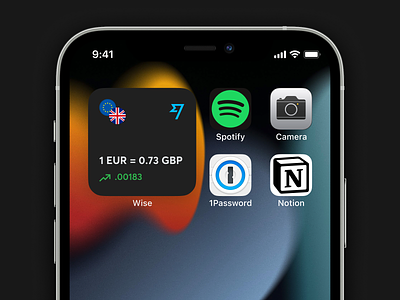 Currency conversion widget conversion currency design ios rate transferwise widget