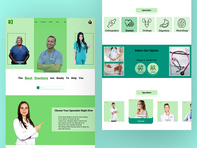 medical site app design graphic design ui ux