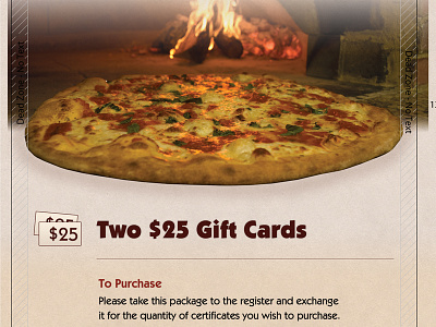 The Dons Pizza Costco Display Card costco gift card pizza