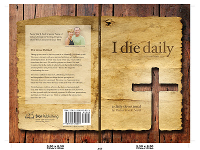 I Die Daily Book Cover - Final book cover christian church graphic design hoefler text religion