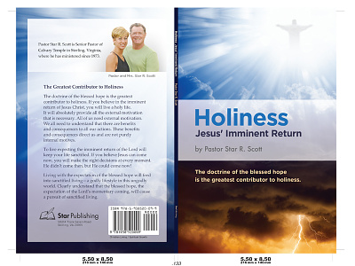 Holiness Imminent Return Book Cover book cover christian church gotham graphic design religion