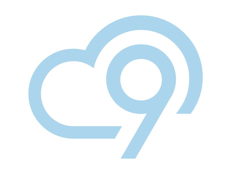 Cloud Nine Logo Icon cloud logo design