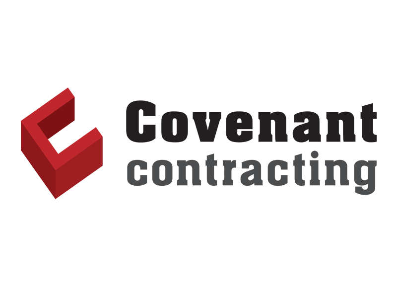 Covenant Contracting Logo aachen construction geometric logo logo design