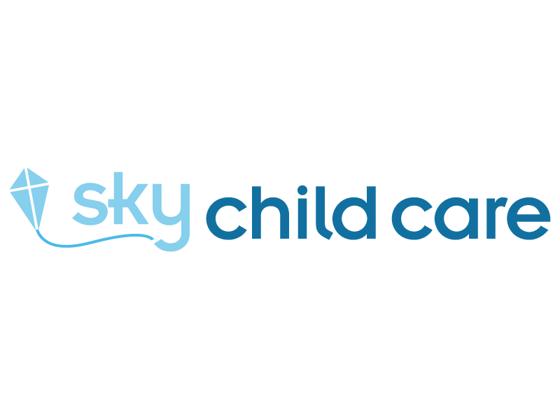 Sky Child Care Logo child care day care insignia logo logo design