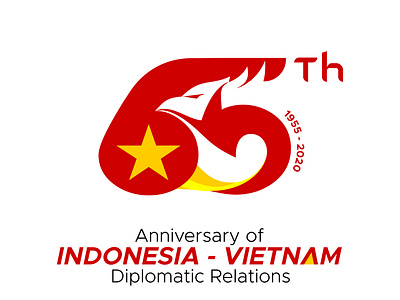 anniversary of ind-viet diplomatic logos