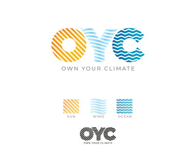 OYC (Own Your Climate) branding design graphic design illustration logo logo maker ty typog typography vector