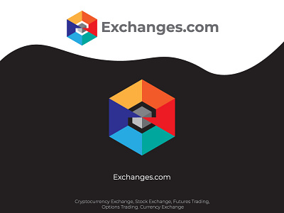 cryptocurrency exchange company blockchain branding crypto graphic design logo