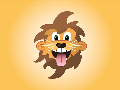 Gian the lion animal cartoon character cartoon comic comic lion lion head tongue