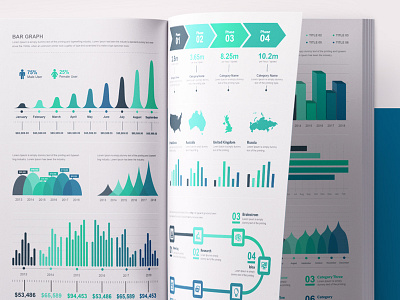 Big Infographic Elements Template Pack 3d infographic bar graph big infographic bundle business infographics chart clean infographic data visualisation flat infographic graph infographic infographic bundle