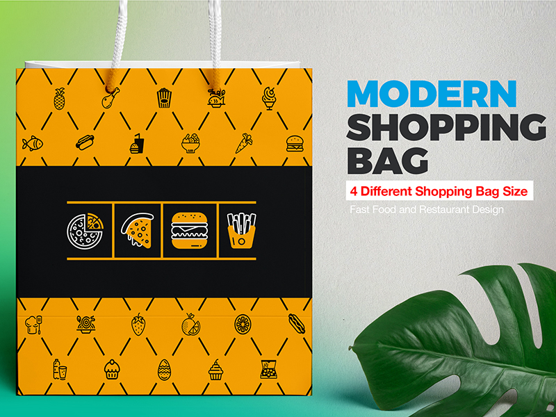 Shopping Bag Design Template Food By Contestdesign On Dribbble