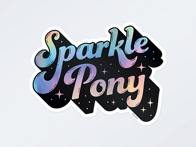 Sparkle Pony Sticker V1