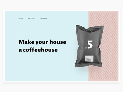 Coffeebrand — Home Page coffee ecommerce product card ui