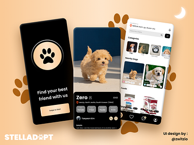 Stelladopt - UI Adopt Pet App adopt pet pet app ui