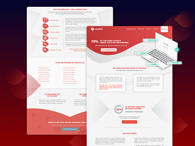 Webpage selling SEO services landing page ui web webdesign website