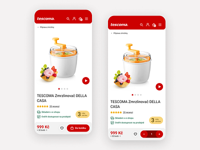 TESCOMA – Shop Product Detail Page app design app ui app ui ux ecommerce ecommerce app food kitchen kitchen accessories mobile mobile app online shop online store product product detail page shop shopping app