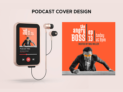Attractive Podcast Cover Art Design