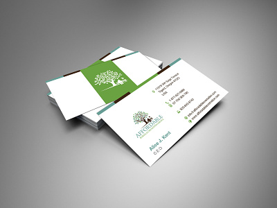 Affordable Burial & Cremation Service branding business card design logo
