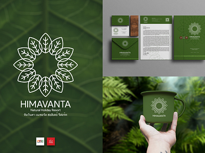 HIMAVANTA Natural Holiday Resort Logo & Branding adobe branding design fiverr graphic design illustration logo mockup