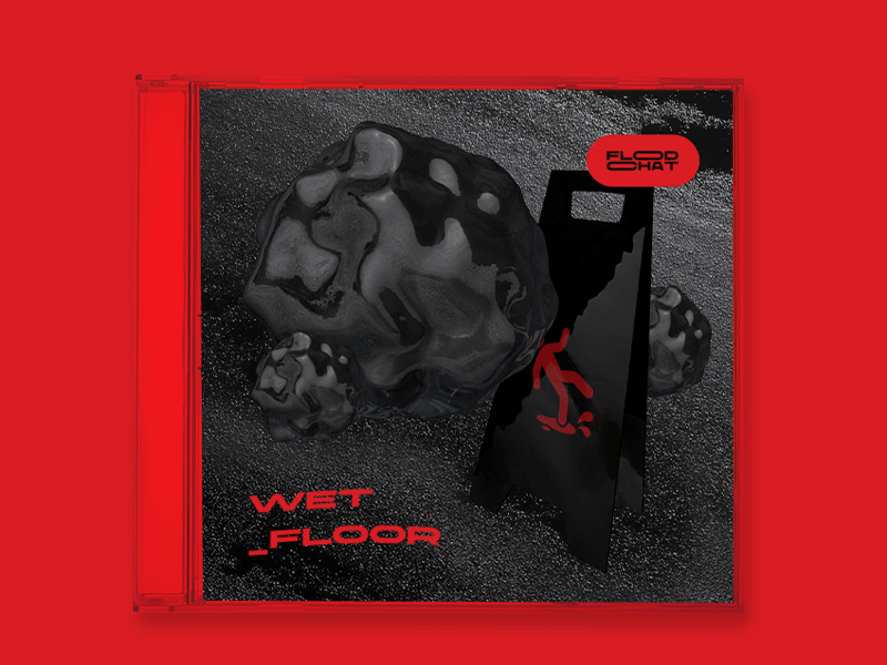 Floodchat - Wet Floor (Album Cover) after effects asphalt cinema4d music sighn techno water